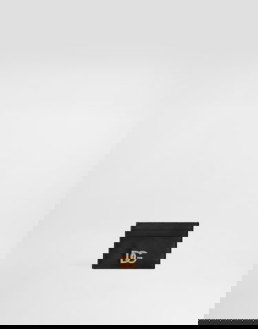 Портфейл Dolce & Gabbana Woven Dg Logo Leather Card Holder Черно | BI0330AK27480999, 3