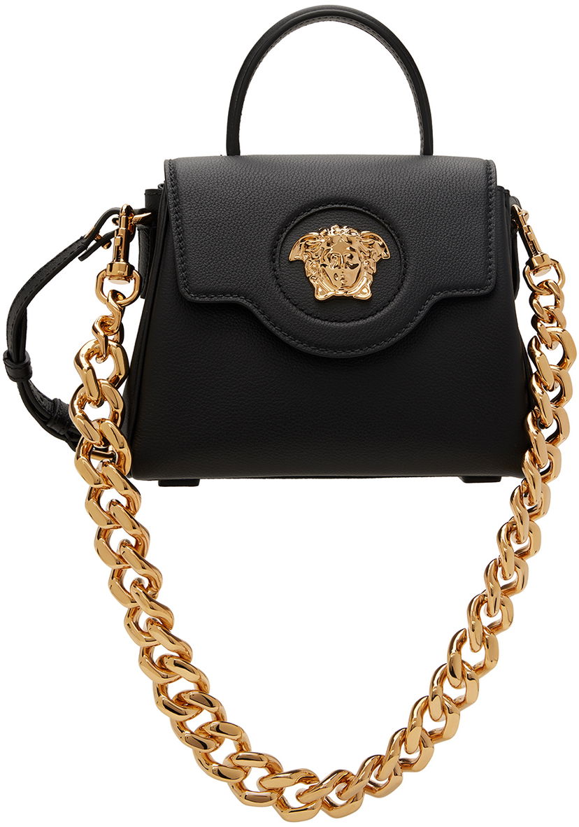 Чанта през рамо Versace Small 'La Medusa' Bag Черно | DBFI040_DVIT2T_KVO41