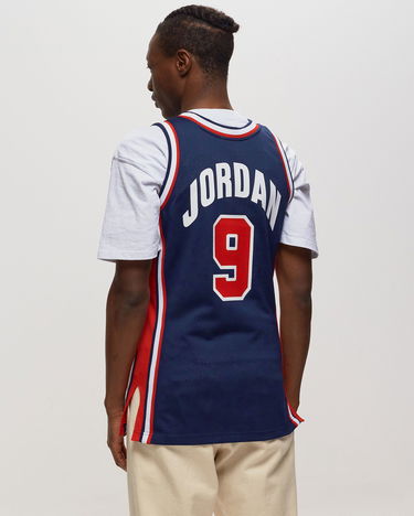 Фланелка Mitchell & Ness NBA Authentic Jersey Team USA 1992 Michael Jordan #9 Тъмно синьо | AJY4GS18414-USANAVY92MJO, 1