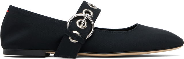 Aeyde Uma Eyelet Mary-Jane Ballerina Flats