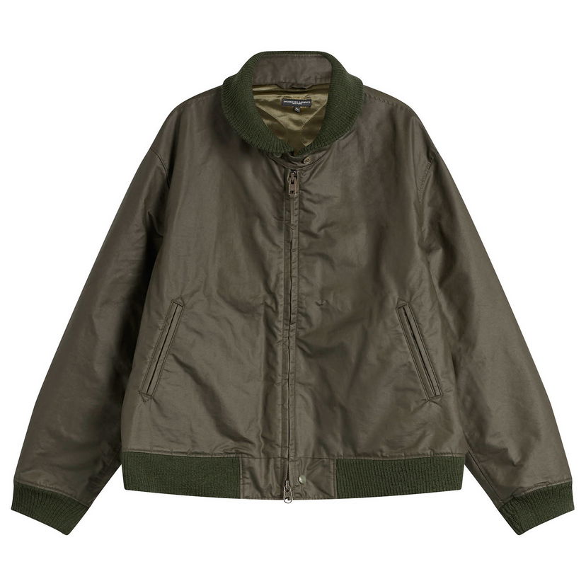 Яке бомбър Engineered Garments Engineered Garments Waxed Cotton LL Jacket Зелено | 25F1D066-BS007