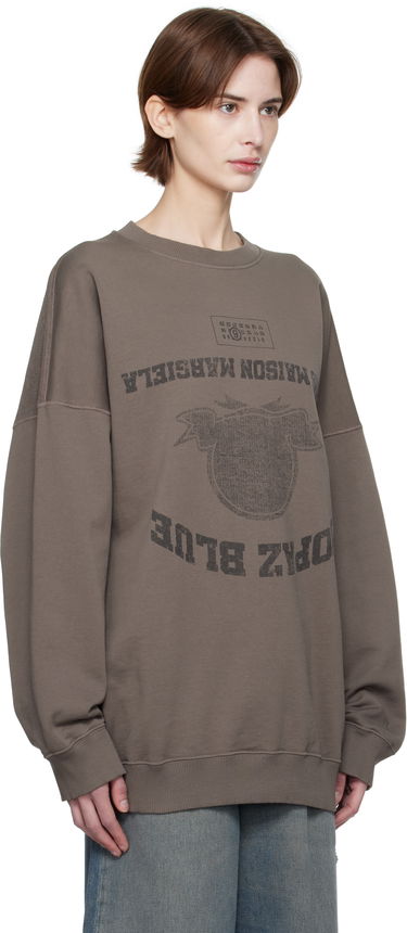 Пуловер Maison Margiela MM6 Maison Margiela Printed Sweatshirt Кафяво | SH0GU0023 M25012, 1