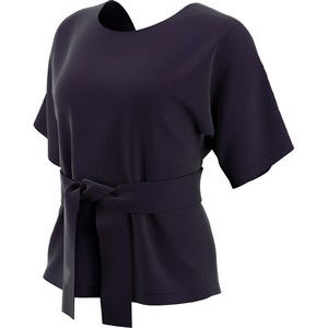 Тениска Nike Studio Short Sleeve Wrap Top Тъмно синьо | AR6367-080, 0