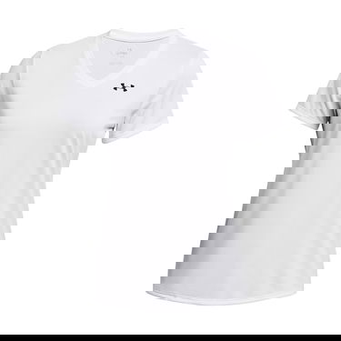 Тениска Under Armour Tech Short Sleeve V-Neck Solid T-Shirt Бяло | 1384229-100, 2