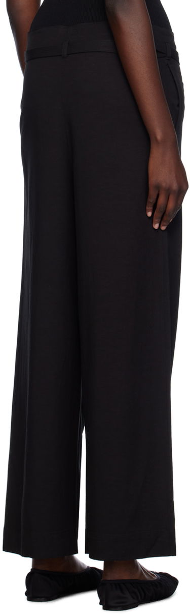 Панталони TOTEME TOTEME Tie-Waist Fluid Trousers Черно | 243-WRB0201-FB0193, 2