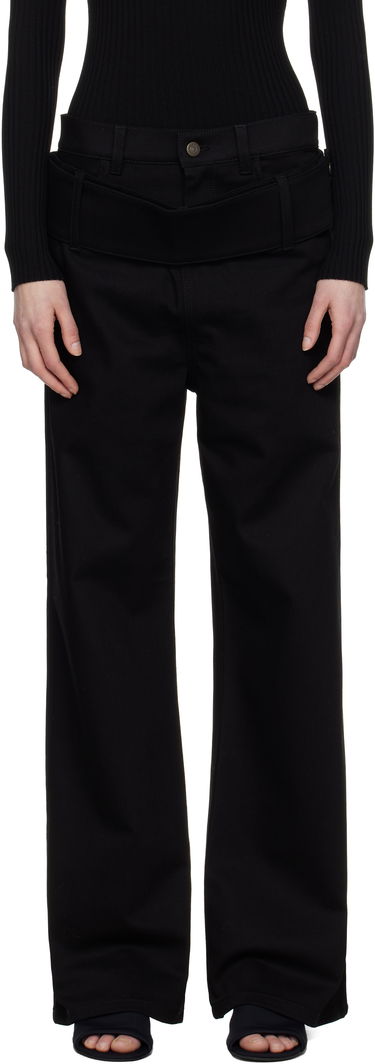 Панталони Courrèges Courrèges Double Belt Jeans Черно | 125DPA313DE0020, 0