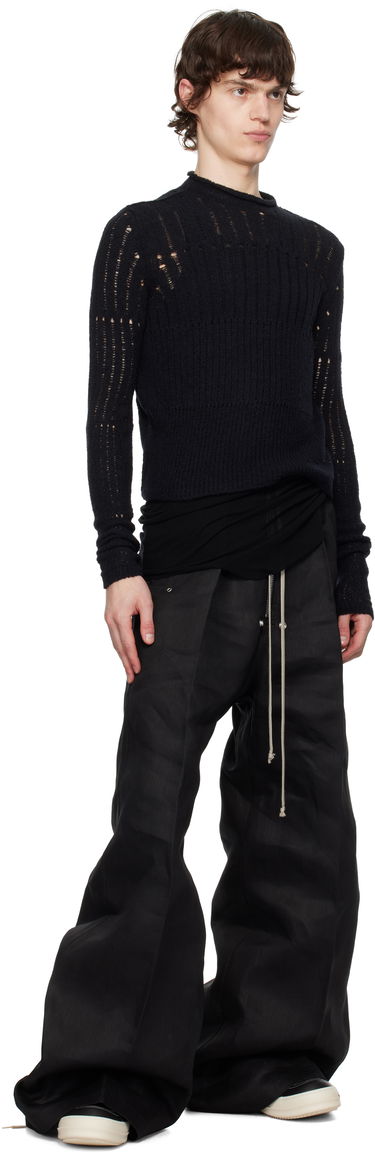 Панталони Rick Owens Rick Owens Hollywood Bela Wide Leg Trousers Черно | RU01E5366 TWL, 3