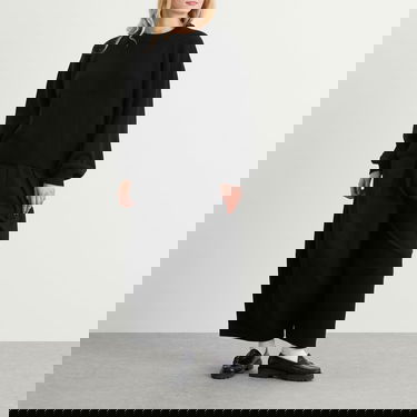 Пуловер YMC Bellow Sleeve Knit Sweater Черно | Q8ZAK-01, 4