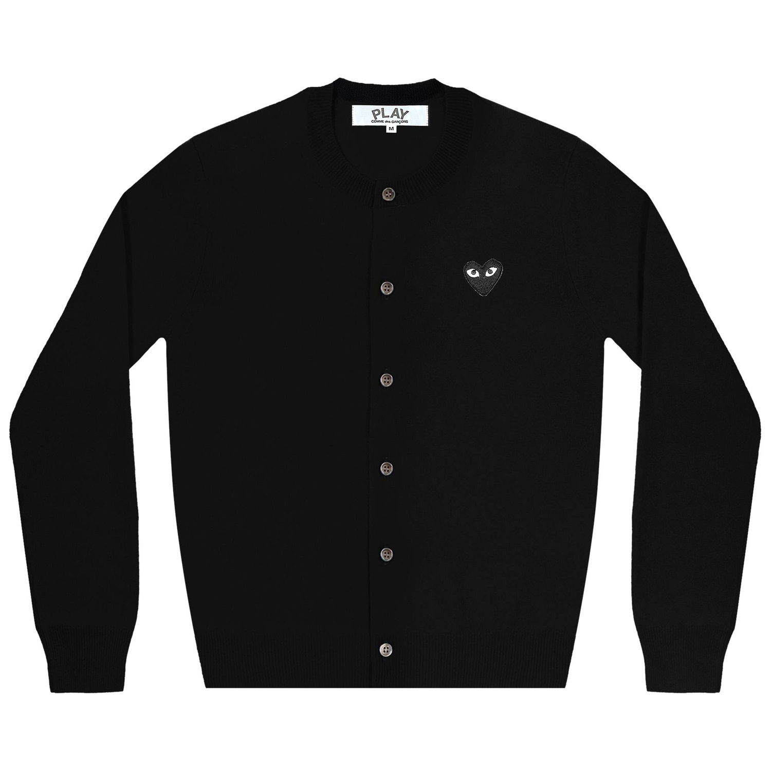 Пуловер Comme des Garçons PLAY Heart Cardigan Черно | AZ N023 051 1, 1