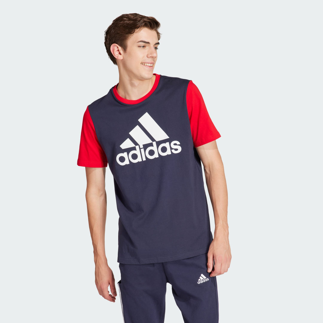 Тениска adidas Performance Essentials Big Logo Jersey T-Shirt Тъмно синьо | IL5660, 0