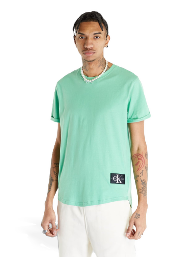 Тениска CALVIN KLEIN Badge Turn Up Short Sleeve Tee Зелено | J30J315319 L1C