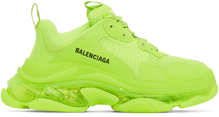 Кецове и обувки Balenciaga Triple S Sneakers "Yellow" Жълто | 544351-W2FF1-7320, 0