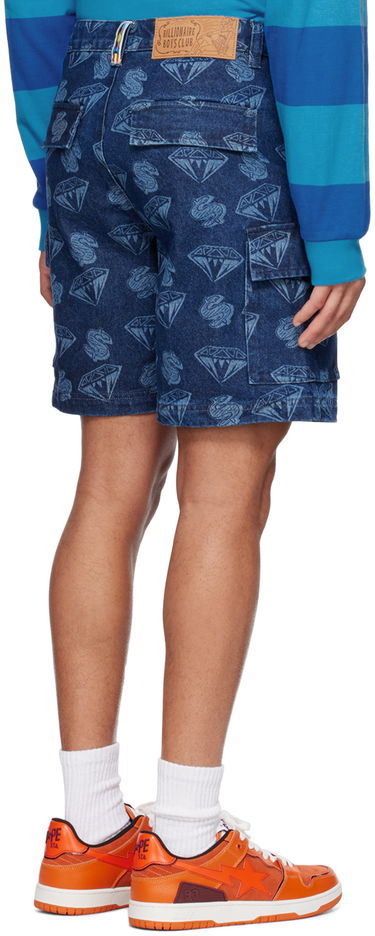 Къси панталони BILLIONAIRE BOYS CLUB Billionaire Boys Club Printed Denim Cargo Shorts Синьо | B23153, 2