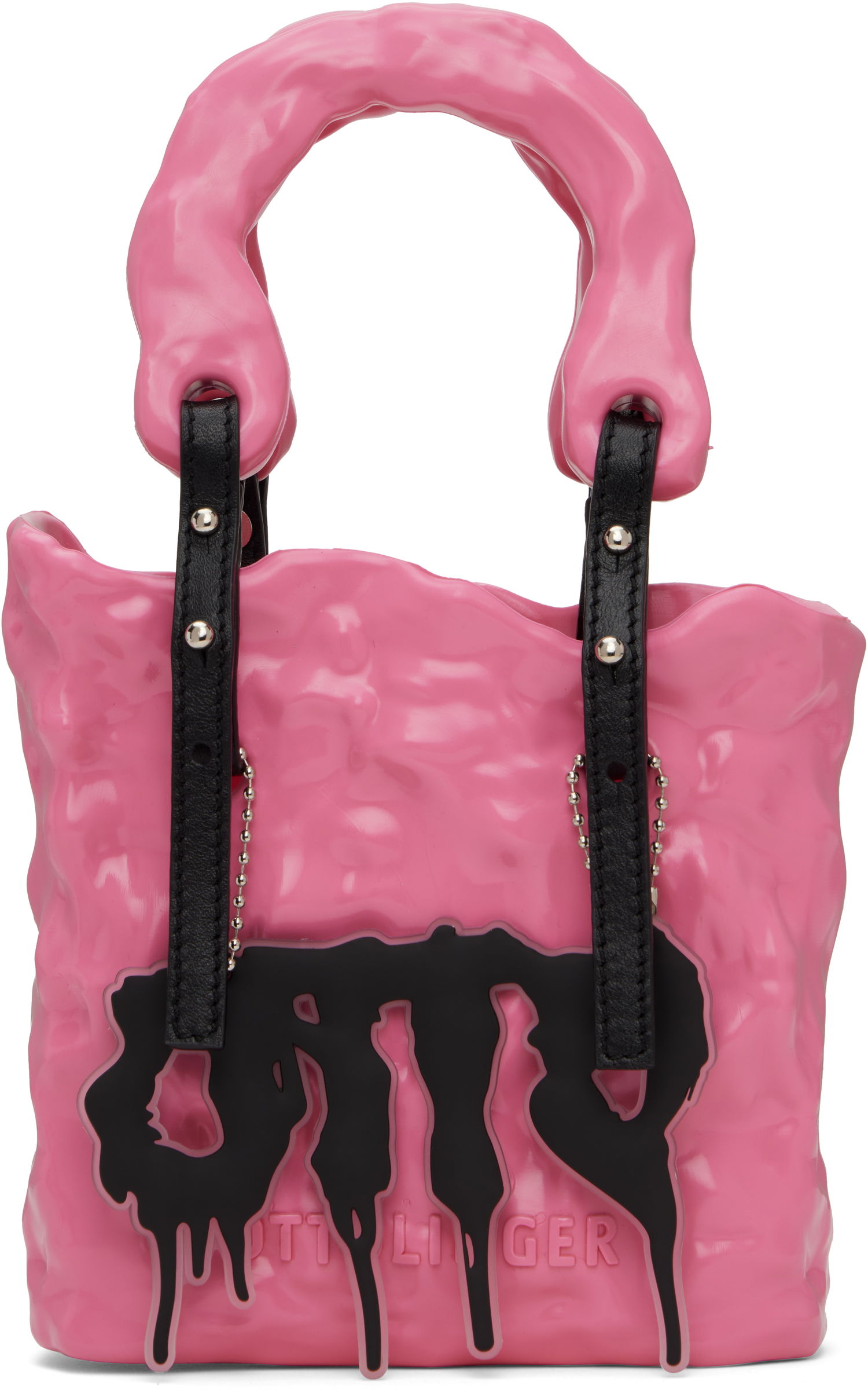 Дамска чанта Ottolinger Ottolinger Signature Ceramic Tote Bag Розово | Signature Ceramic Bag, 0