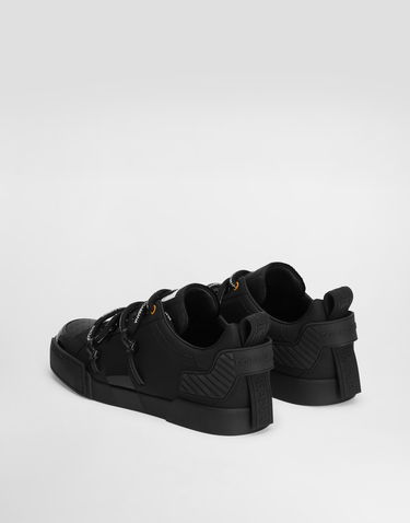 Кецове и обувки Dolce & Gabbana Portofino Calfskin And Patent Leather 45 Черно | CS2328AJ98689690, 2