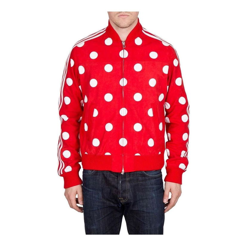 Яке бомбър adidas Originals Pharrell Big Polka Dot Track Jacket Червено | AB1618