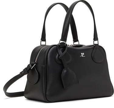 Дамска чанта Courrèges Studded Leather Bowling Bag Черно | 324GSA133CR0065, 1