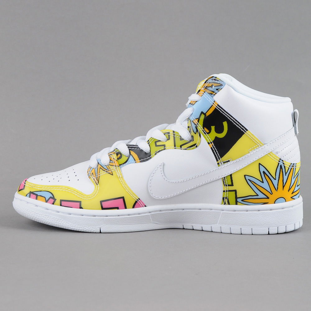 Кецове и обувки Nike SB Dunk High Premium DLS QS Бяло | 748751-177, 0