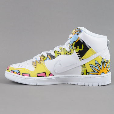 Кецове и обувки Nike SB Dunk High Premium DLS QS Бяло | 748751-177, 0
