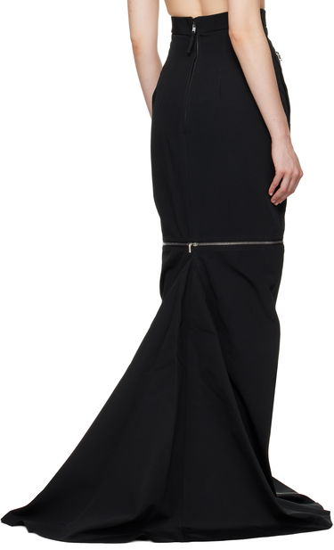 Пола Rick Owens Rick Owens Hollywood Headon Maxi Skirt Черно | RO01E7399 PCVS, 2