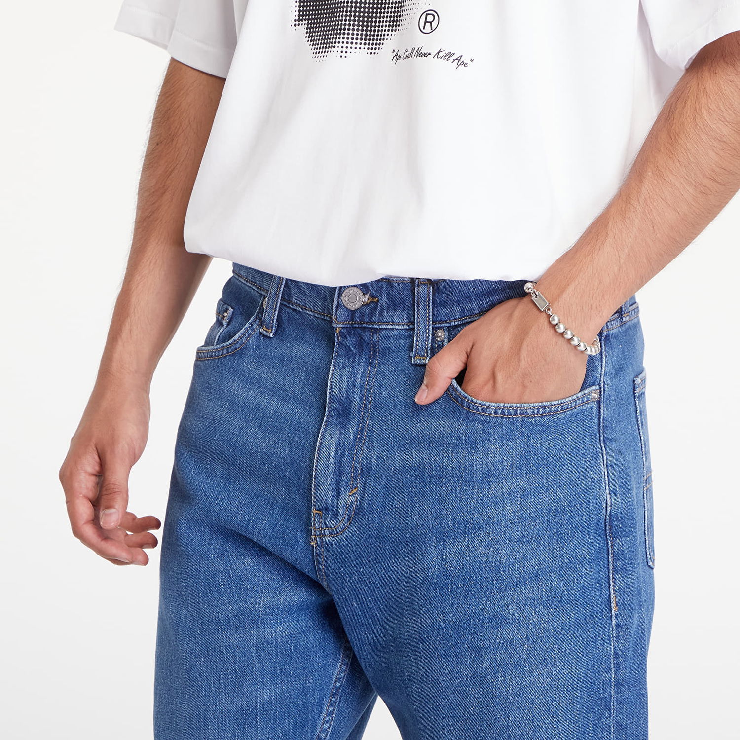Дънки Tommy Hilfiger Dad Regular Tapered Jeans Denim Medium Синьо | DM0DM20176 1A5, 1
