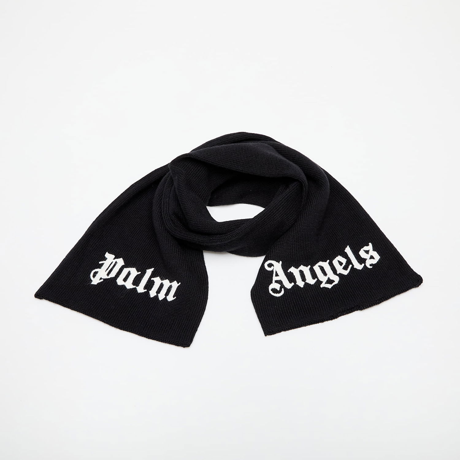 Шал Palm Angels Palm Angels Kids Logo Knit Scarf Черно | PBMA008C99KNI0011001, 0