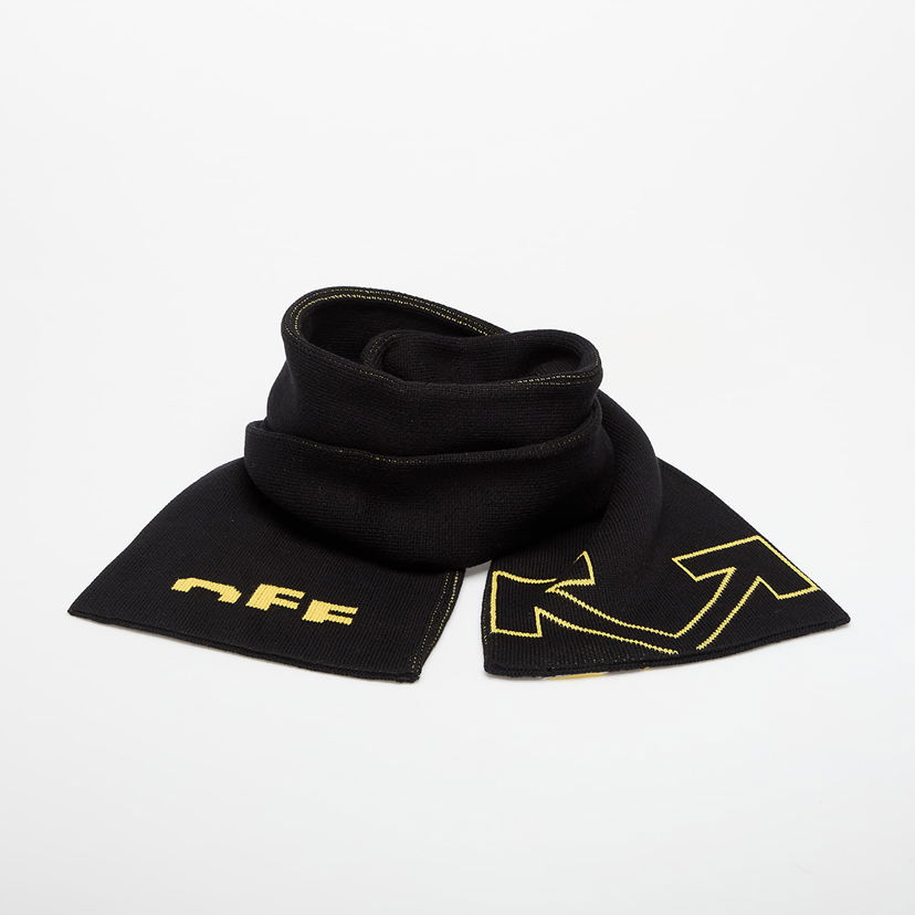 Шал Off-White OFF-WHITE KIDS Type Logo Scarf Universal Черно | OBMA001F25KNI0011018