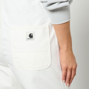 Панталони Carhartt WIP Bib Newcomb Drill Denim Dungarees Бяло | I026561, 1