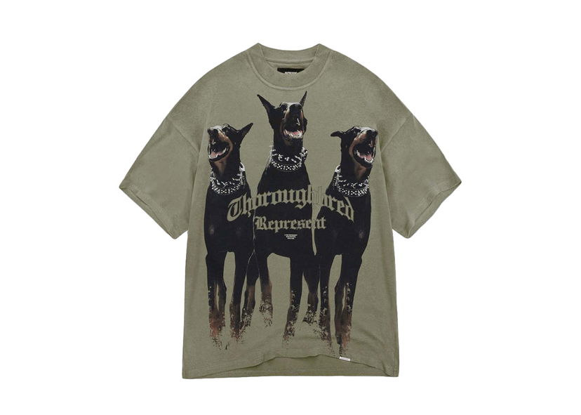 Тениска Represent Clo Represent Thoroughbred T-shirt Khaki Зелено | MT4005-168