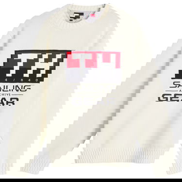 Пуловер Tommy Hilfiger Tommy Jeans Men's Sailing Crewneck Knit Sweater Бяло | MN0MN00017YBI, 1