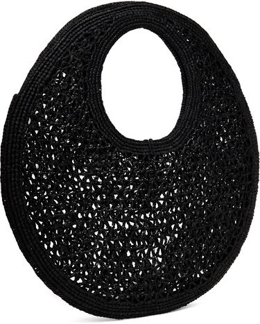 Голяма пазарска чанта Jacquemus Round Tote Черно | 24H243BA387-3219, 2