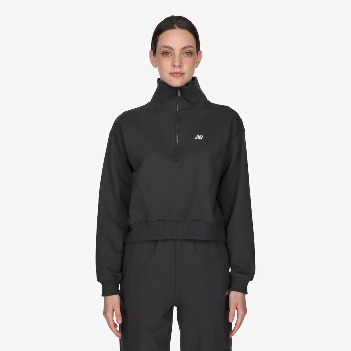 Суитчър New Balance NB Athletics Zip Hoodie Сиво | WT31501-ACK, 1