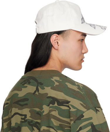 Шапка с козирка We11done We11done Flame Logo Baseball Cap Бяло | WD-AH0-25-409-U-WH, 2
