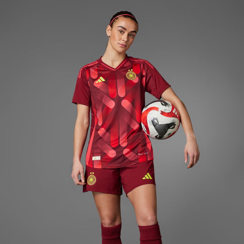 Комплект adidas Performance Germany Women's Team Authentic Jersey Червено | JF2606