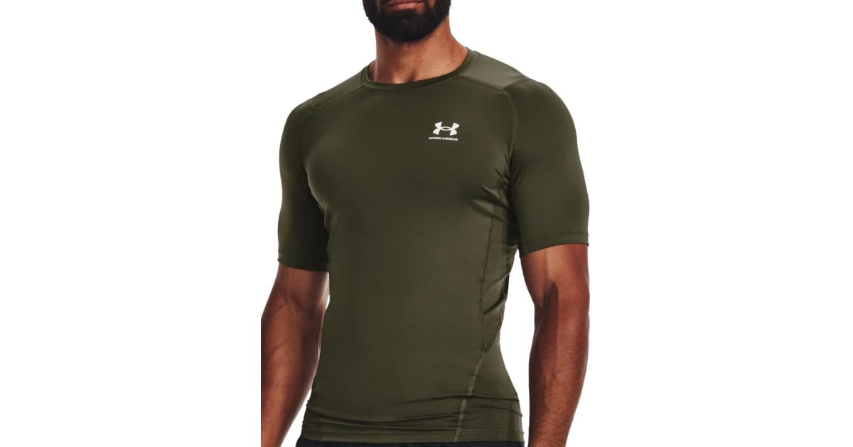 Тениска Under Armour HG Armour Comp Зелено | 1361518-390, 1