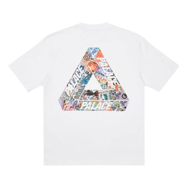 Тениска Palace Tri-Sticker Pack Logo T-Shirt Бяло | P21TS105