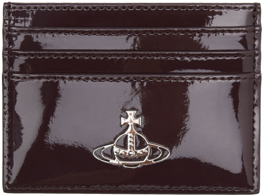 Портфейл Vivienne Westwood Brown Flat Card Holder Черно | 54030006W-L001O-, 0