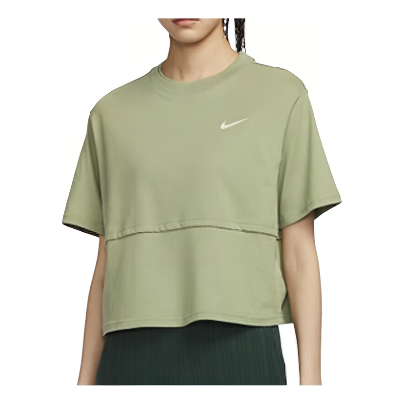 Съкратен топ Nike Women's Green Short Sleeve Top Зелено | FQ7009-386