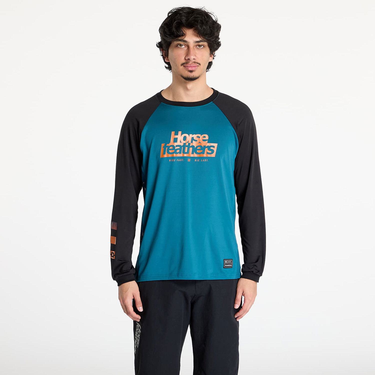 Фланелка Horsefeathers Horsefeathers Spike Long Sleeve Bike Jersey Тюркоазено | TM065A, 0