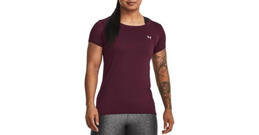 Тениска Under Armour HeatGear Tee Бургунди | 1328964-600, 1