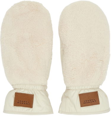 Ръкавици ISABEL MARANT Faux Fur Mittens Бежово | GA006XFA-B3C15A, 0
