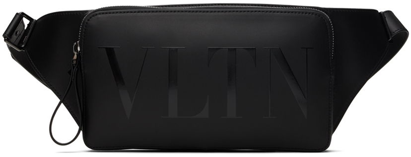 Чанта за кръста Valentino Garavani VLTN Leather Belt Bag Черно | 4Y2B0719BHY