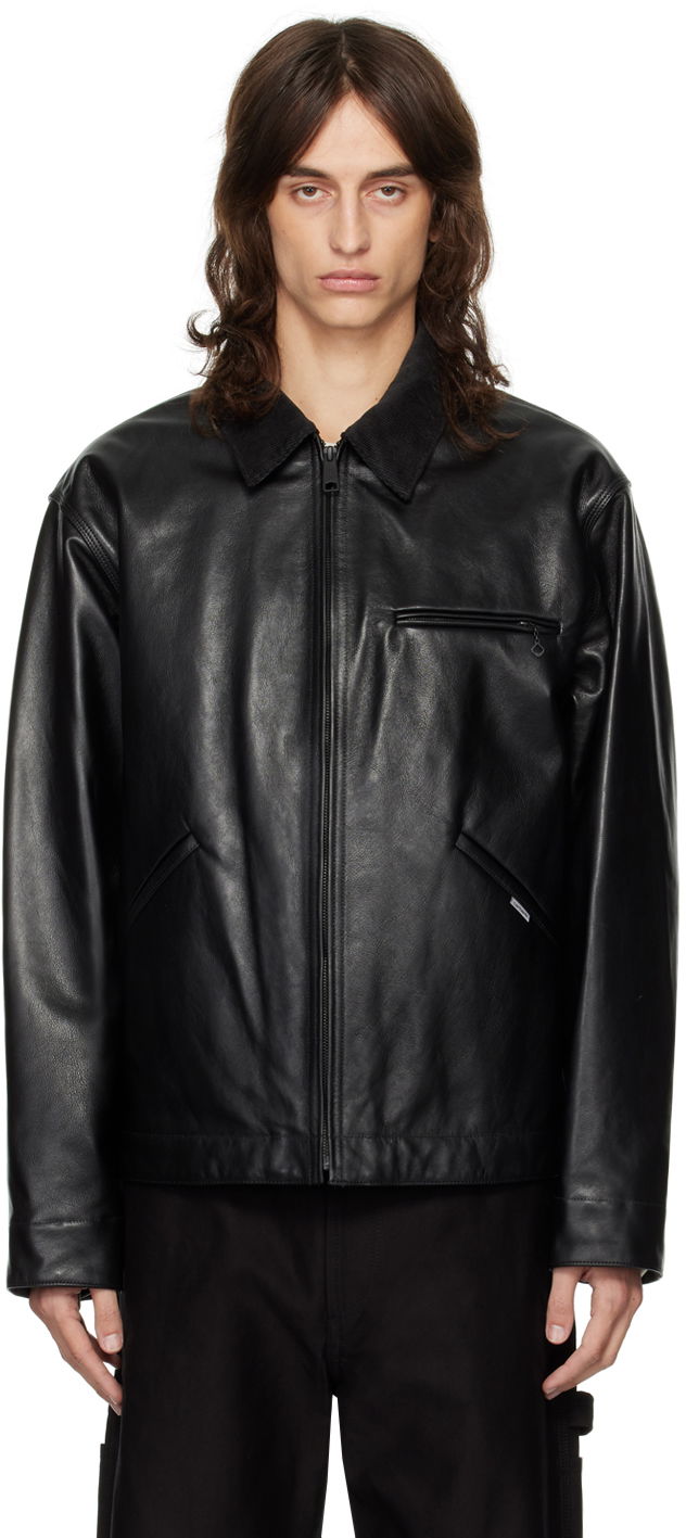 Яке Junya Watanabe Black Carhartt Work In Progress Edition Leather Jacket Черно | WN-J905-100