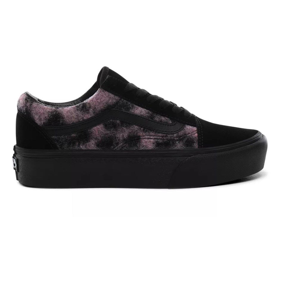Кецове и обувки Vans Old Skool Platform Mix Leopard Черно | VN0A3B3UTRE, 0