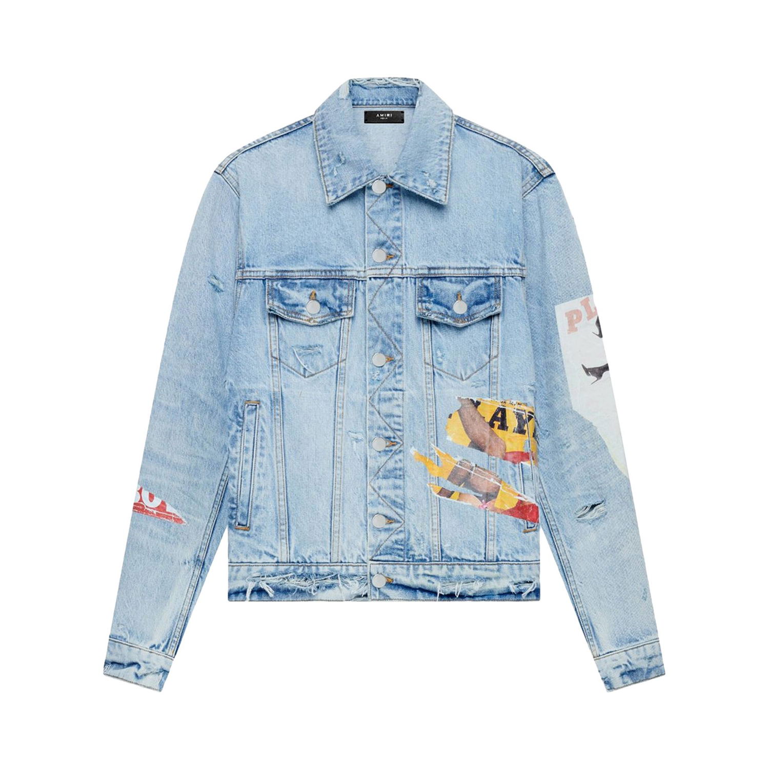 Яке AMIRI Playboy Magazine Trucker Синьо | MDT012 489 LIGH, 1