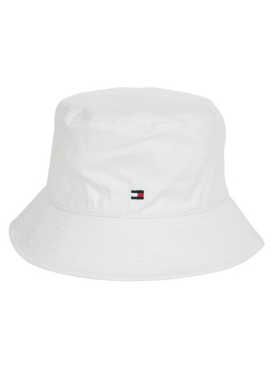 Шапка Tommy Hilfiger ESSENTIAL FLAG BUCKET Бяло | AW0AW14543-AC0