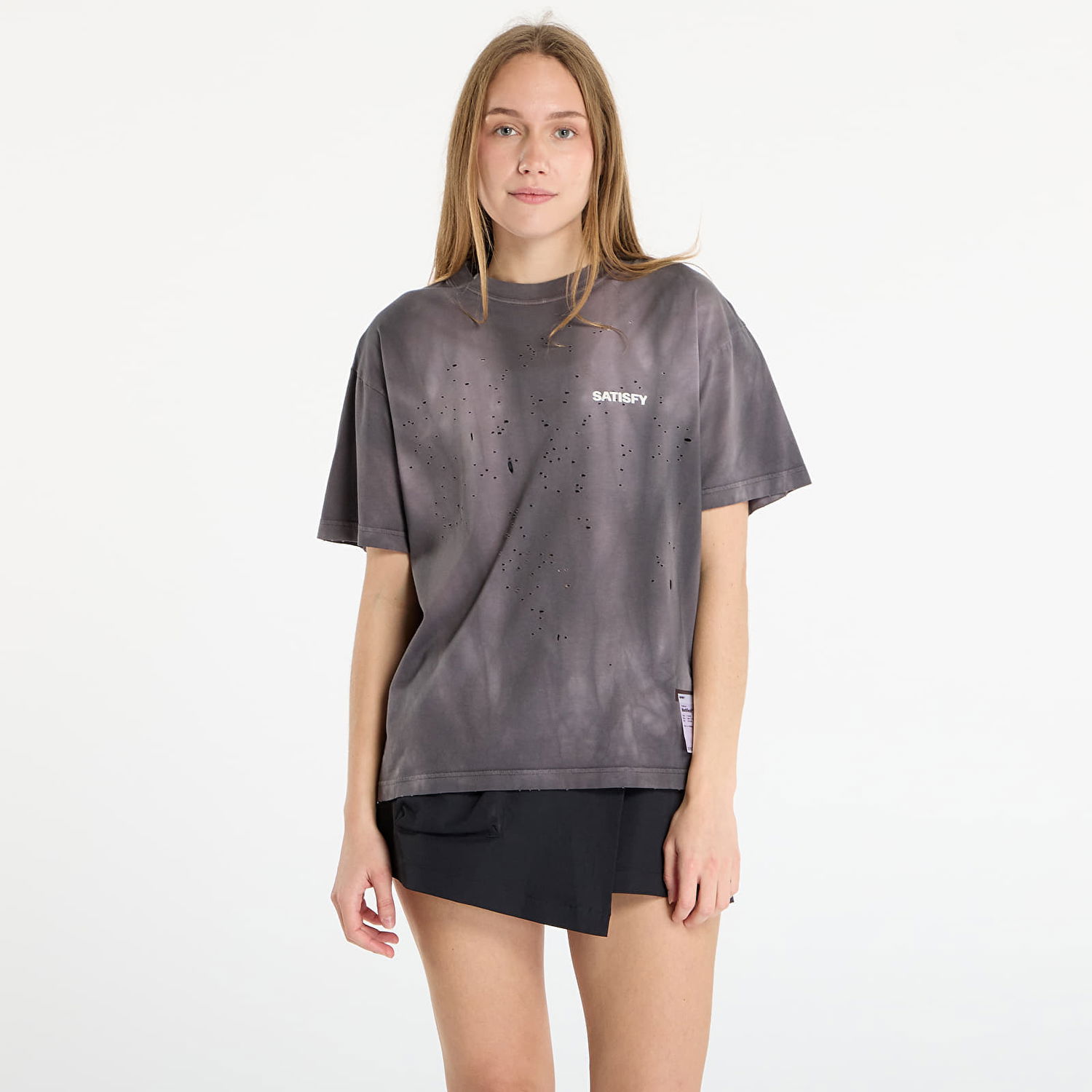Тениска Satisfy MothTech T-Shirt Sun Bleached Shark Сиво | 11006-SBSH-SAB, 1