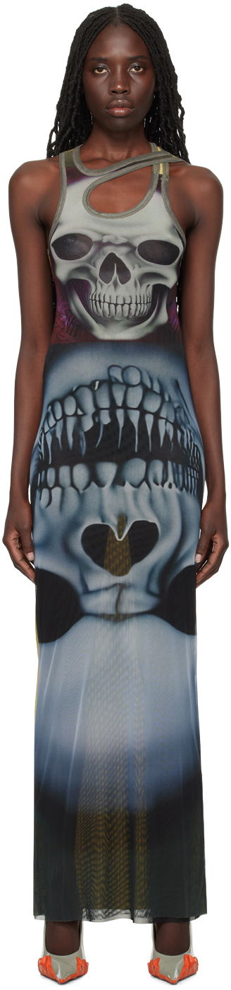 Pокля Ottolinger Ottolinger Printed Mesh Maxi Dress Многоцветен | 102703, 0