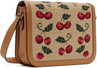 Дамска чанта Valentino Valentino Garavani 9to5 Mini Cherryfic Shoulder Bag Бежово | 6W0B0R15IXM, 2