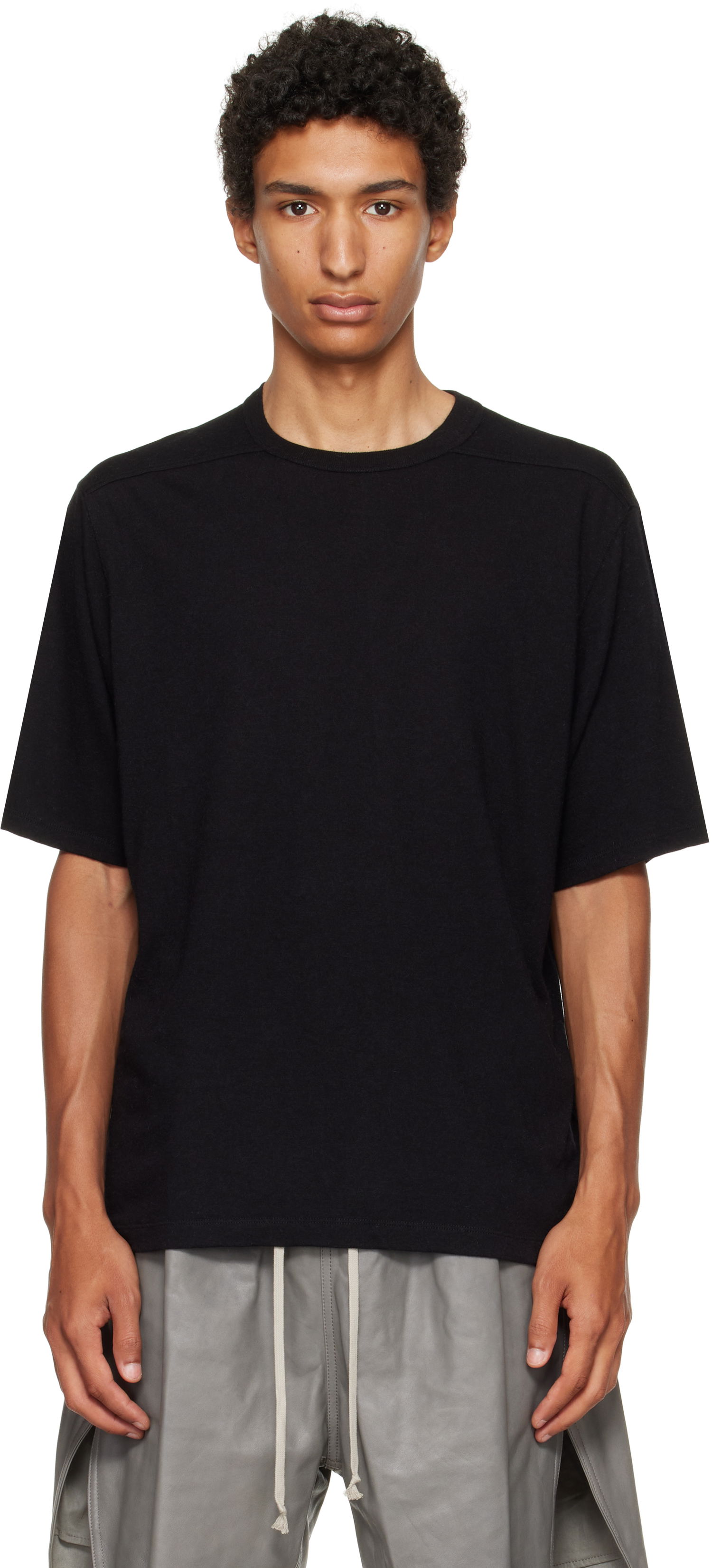 Тениска Rick Owens Rick Owens Concordians Brad T-Shirt Черно | RU02E1232 JR, 0